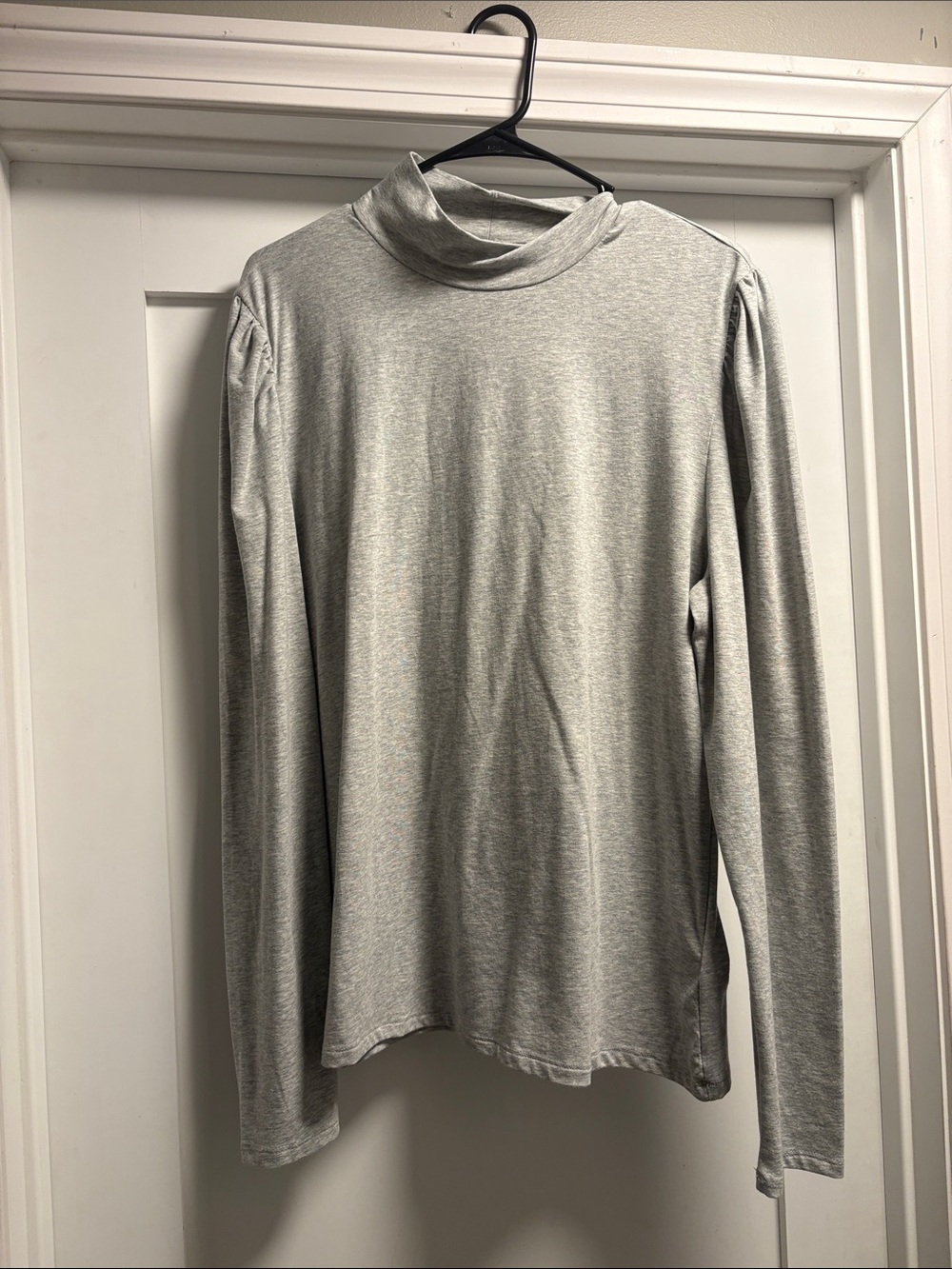 GAP Light Gray Mock Neck Long Sleeve Top
